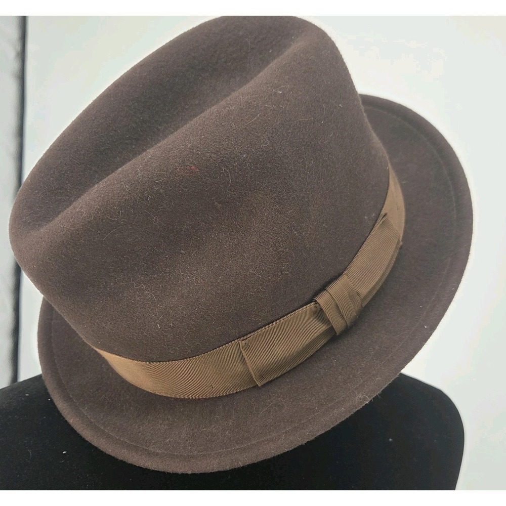 Country Gentleman Lite Felt 100% Wool Water Repellent Brown Hat Size M